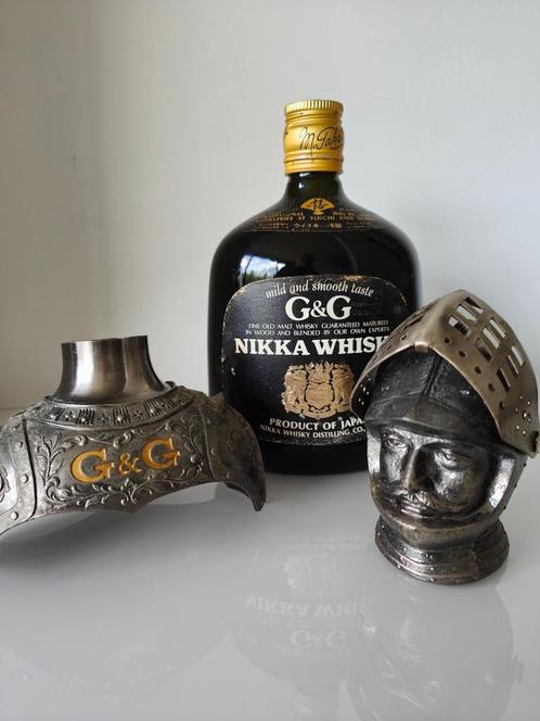 Nikka Gold & Gold "Black" Knight, Rare, 43%,(Métal)(v4), Collections, Vins, Neuf, Autres types, Autres régions, Pleine, Enlèvement ou Envoi