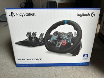 Logitech G29 Stuur+pedalen+schakelpook, Enlèvement, Comme neuf, Contrôleur, PlayStation 5