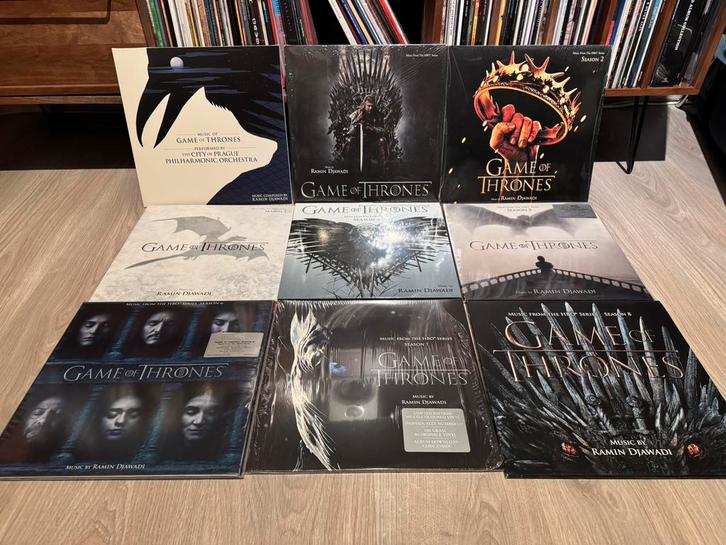 Game of Thrones complete vinyl collectie, Cd's en Dvd's, Vinyl | Filmmuziek en Soundtracks, Nieuw in verpakking, 12 inch, Ophalen