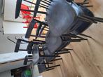 Houten stoelen - zwart - verschillende soorten - retro, Huis en Inrichting, Ophalen, Gebruikt