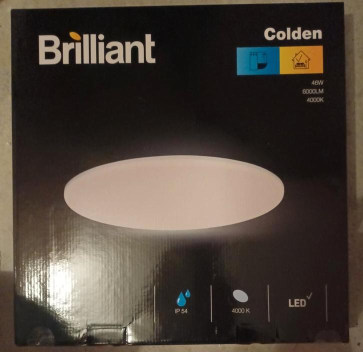 Plafonnier Brilliant Colden, Maison & Meubles, Lampes | Plafonniers, Neuf, Synthétique, Enlèvement ou Envoi