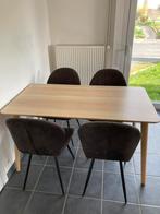 Table IKEA LISABO plaqué frêne 140x78, Huis en Inrichting, Ophalen, 100 tot 150 cm, 50 tot 100 cm, Zo goed als nieuw