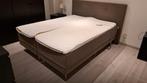 Elektrische boxspring 160cmx200cm, Ophalen, Gebruikt, Bruin, Tweepersoons
