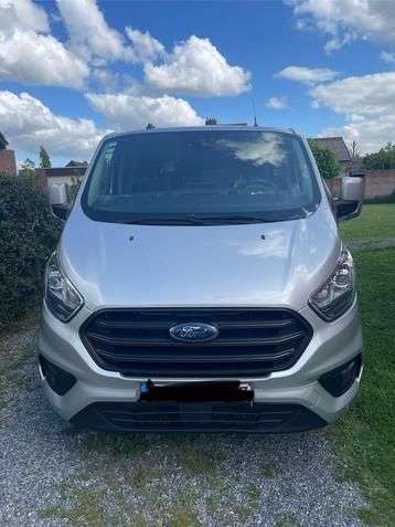 Ford Transit Custom automatique 03/2020, Autos, Argent ou Gris, Achat, Euro 6, 3 places