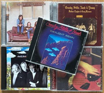CROSBY STILLS NASH & YOUNG - Verzameling van 5 albums (5CDs) beschikbaar voor biedingen