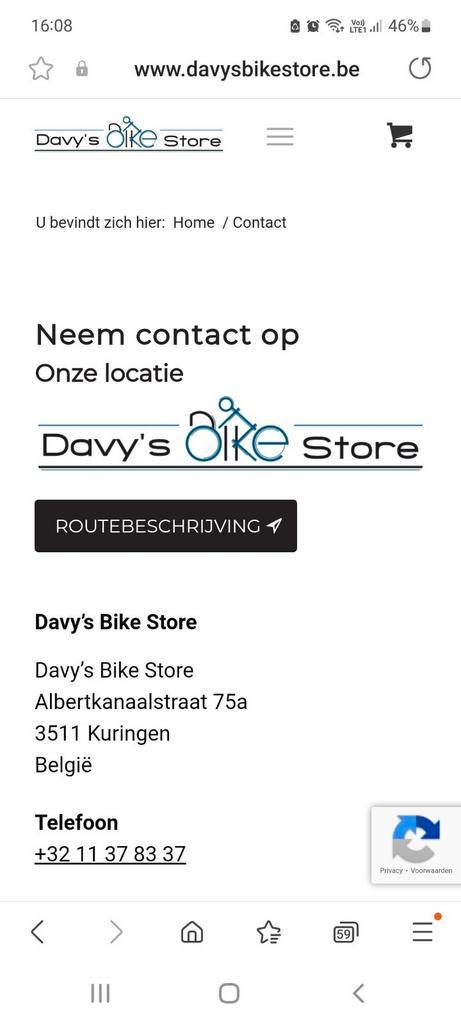 Waardebon 760€ Davy's bike store kuringen, Tickets & Billets, Réductions & Chèques cadeaux