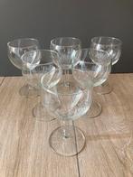 Set 6 wijnglazen 16cl - bolvormig - 4 sets beschikbaar, Huis en Inrichting, Ophalen of Verzenden, Zo goed als nieuw, Glas
