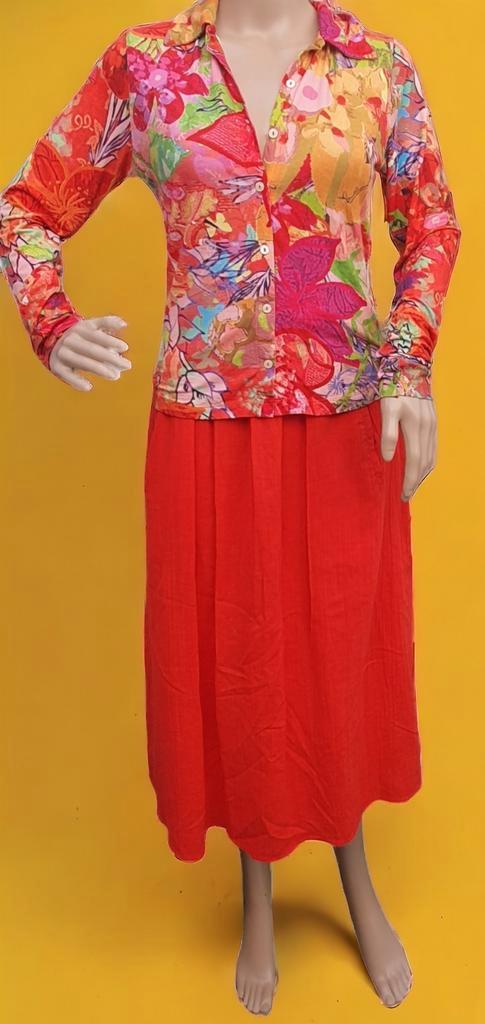 BETTY BARCLAY Rok en ANOTHER WOMEN Blouse Maat S Zgan, Kleding | Dames, Blouses en Tunieken, Zo goed als nieuw, Maat 36 (S), Rood