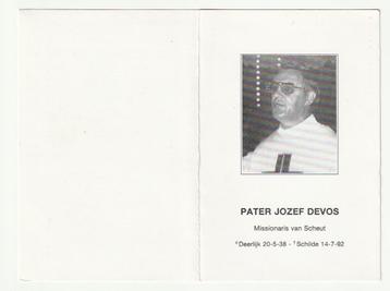 Jozef DEVOS Missionaris Scheut Brazilië Deerlijk Schilde '92