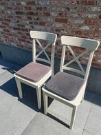 Witte stoelen 6stuks beschikbaar, Huis en Inrichting, Stoelen, Ophalen, Zo goed als nieuw