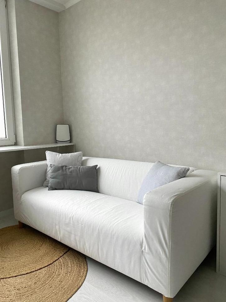 Nieuwstaat zetel met 2 hoezen en 2 set poten, Huis en Inrichting, Zetels | Zetels, Zo goed als nieuw, Rechte bank, 200 tot 250 cm