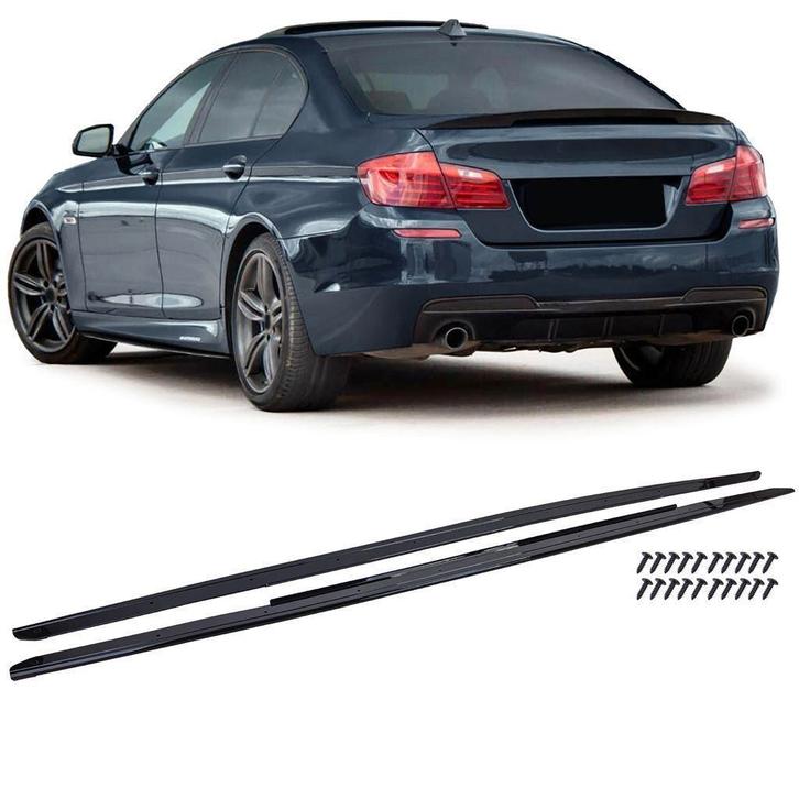 Side Skirts glans Zwart Sideskirts Voor Bmw 5 Serie F10 F11, Autos : Divers, Tuning & Styling, Envoi