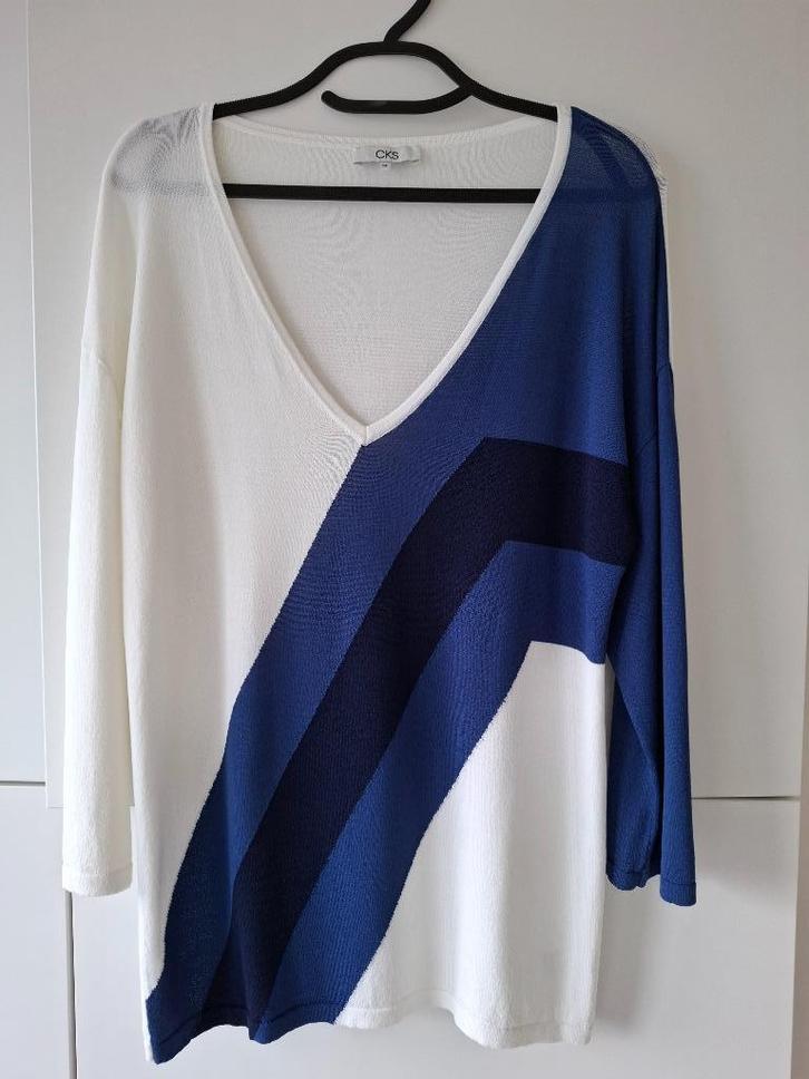 dun truitje CKS, Kleding | Dames, Truien en Vesten, Gedragen, Maat 34 (XS) of kleiner, Wit, Ophalen of Verzenden