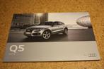 Audi Q5 brochure 2010, Livres, Comme neuf, Dépliant, Enlèvement ou Envoi