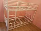 3 v stapelbed 90 bij 200 wit kleur, Maison & Meubles, Chambre à coucher | Lits superposés & Lits mezzanines, Enlèvement, Lits superposés