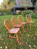 4 windsorstoelen eiken landelijke eetkamerstoelen, Antiek en Kunst, Ophalen