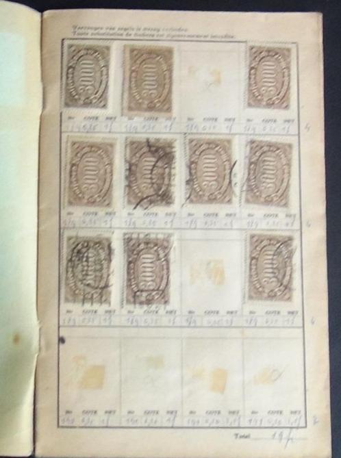 Timbres du Reich allemand dans un carnet d'échange, Timbres & Monnaies, Timbres | Europe | Allemagne, Affranchi, Empire allemand