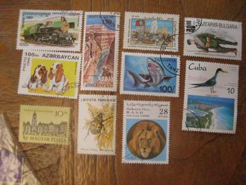 postzegels van de wereld beschikbaar voor biedingen