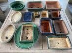 Mooi assortiment bonzai potjes/schalen. Voor de liefhebber!, Intérieur, 25 à 40 cm, Poterie, Enlèvement