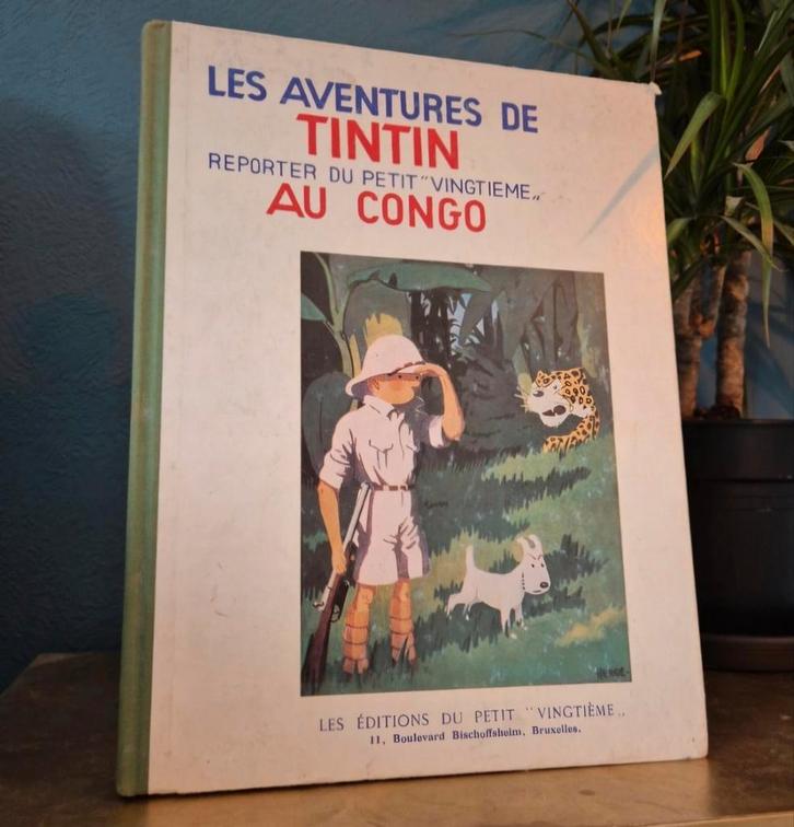 Tintin au Congo en noir et blanc–Fac-similé EO-RARE-TBE, Boeken, Stripverhalen, Gelezen, Eén stripboek, Ophalen of Verzenden