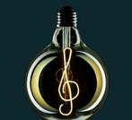 Led bulb filament lampen muzieksleutel 125 mm dimbaar, Nieuw, Ophalen of Verzenden