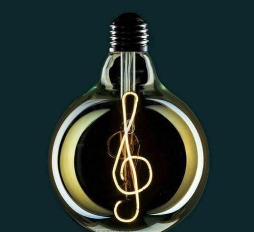 Led bulb filament lampen muzieksleutel 125 mm dimbaar, Huis en Inrichting, Lampen | Hanglampen, Nieuw, Ophalen of Verzenden