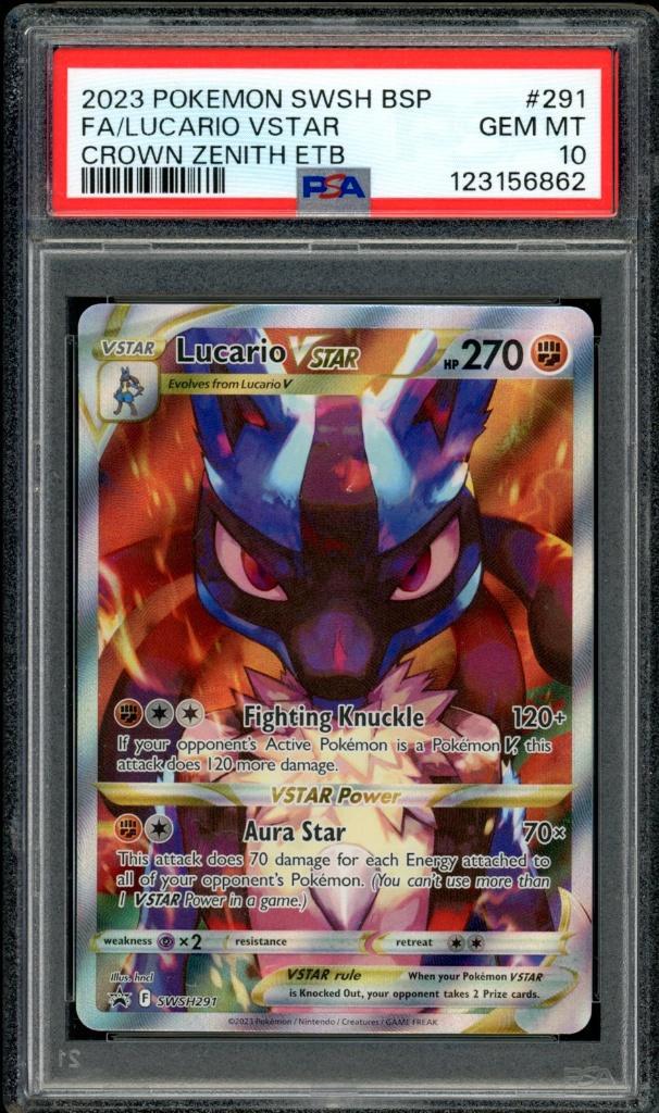 Lucario VSTAR PSA 10 - SWSH291-Promotion Sword & Shield 2023, Hobby & Loisirs créatifs, Jeux de cartes à collectionner | Pokémon