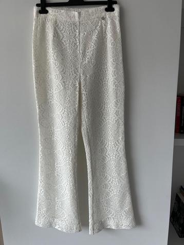 Pantalon d'été en dentelle Liu Jo, Neuf, Taille 38/40 (M), Liu Jo, Blanc