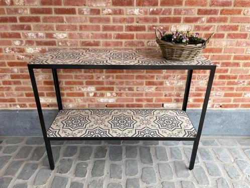 Hoge Gelaste Tafel, Huis en Inrichting, Tafels | Sidetables, Nieuw, 25 tot 50 cm, 100 tot 150 cm, Rechthoekig, Metaal, Ophalen of Verzenden