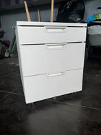 Bureau kast, 3 lades, wit, Ophalen, Zo goed als nieuw