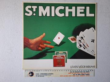 Bord met advertentie Saint-Michel Leven voor mekaar  beschikbaar voor biedingen