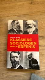 Walter Weyns - Klassieke sociologen en hun erfenis, Boeken, Ophalen of Verzenden, Walter Weyns