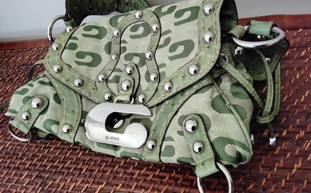 Guess groene clutch, Ophalen, Zo goed als nieuw, Groen, Overige merken