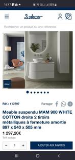 Ensemble colonne et meuble lavabo SALGAR NEUVE, Maison & Meubles, Enlèvement