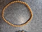 Armbandjes, Handtassen en Accessoires, Armbanden, Beige, Ophalen of Verzenden, Zo goed als nieuw, Elastiek