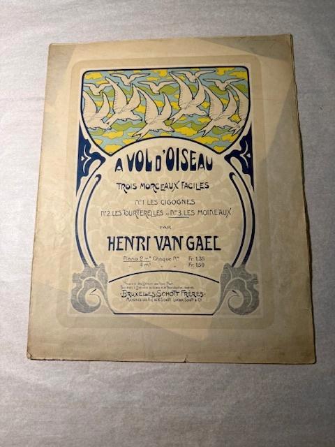 Henri Van Gael – A vol d'oiseau: Les Moineaux, Op. 99, Muziek en Instrumenten, Bladmuziek, Gebruikt, Artiest of Componist, Klassiek