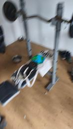 fitnessbank met gewichten, Sport en Fitness, Ophalen of Verzenden, Fitnessbank