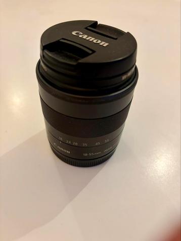 Lens Canon EF-M 18–55mm + UV-filter beschikbaar voor biedingen