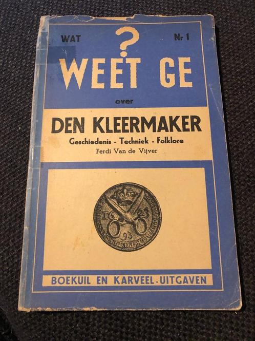 Wat weet ge over den kleermaker - Ferdi Van de Vijver, Antiek en Kunst, Antiek | Boeken en Manuscripten, Ophalen of Verzenden