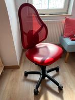 Chaise de bureau Flexa rouge à roulettes, Maison & Meubles, Comme neuf, Chaise de bureau, Rouge