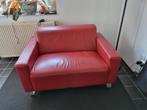 2pers.  Rode Love seat izgs, Huis en Inrichting, Ophalen, Zo goed als nieuw