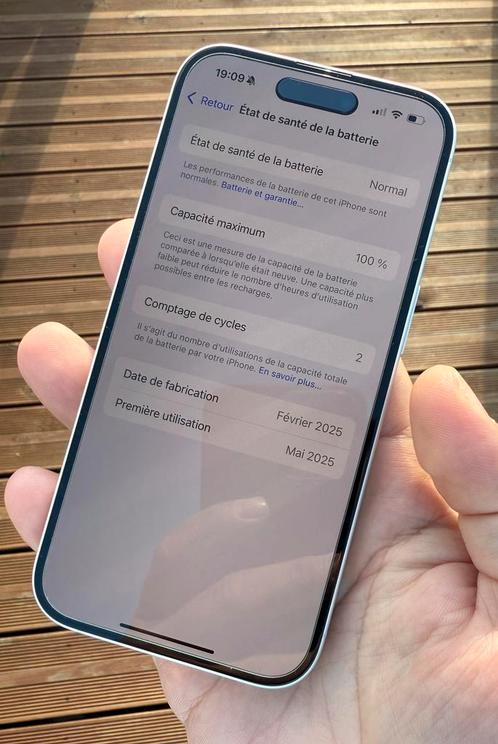 Iphone 16 blanc 128 Go - Etat impeccable, Telecommunicatie, Mobiele telefoons | Apple iPhone, Zo goed als nieuw, 128 GB, Zonder abonnement