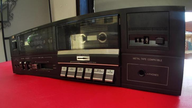 JVC KD-V200 SUPER STEREO perfect werkende cassettedeck, Audio, Tv en Foto, Cassettedecks, Enkel, JVC, Tape counter, Ophalen