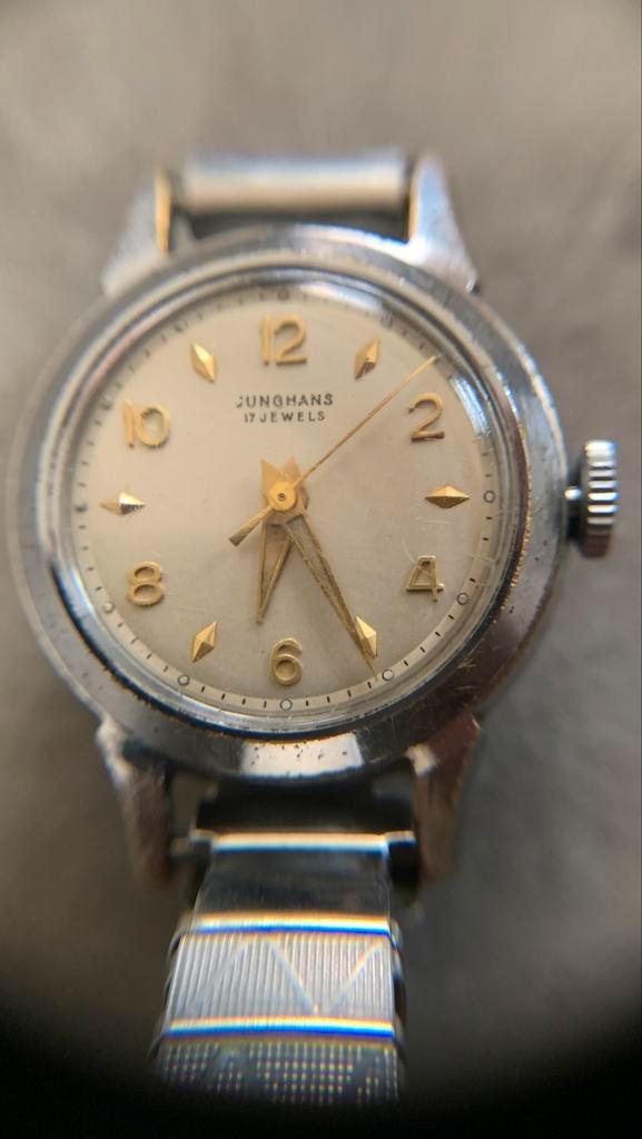 Junghans 17 juwelen, vintage mechanica, Antiek en Kunst, Antiek | Klokken, Ophalen of Verzenden