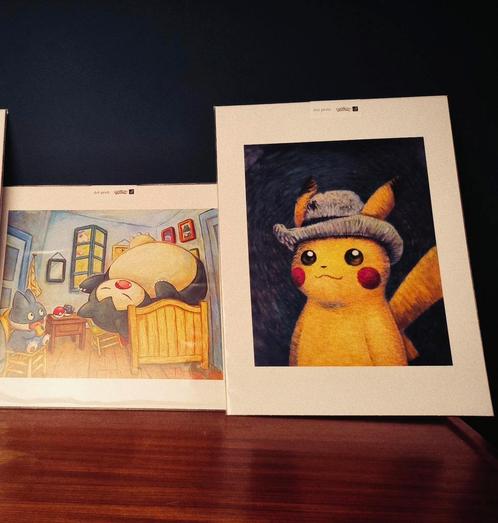 Sealed Official Pikachu & Snorlax Van Gogh print, Hobby en Vrije tijd, Verzamelkaartspellen | Pokémon, Zo goed als nieuw, Ophalen of Verzenden