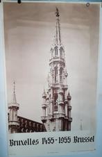 Origineel Affiche Bruxelles Brussel Sepia, Verzenden, Gebruikt, A1 t/m A3, Reclame