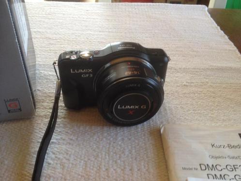 PANASONIC LUMIX GF3 K(ZWART) DIG. COMPACTCAMERA •FULL SET•, Audio, Tv en Foto, Fotocamera's Digitaal, Gebruikt, Compact, Ophalen of Verzenden
