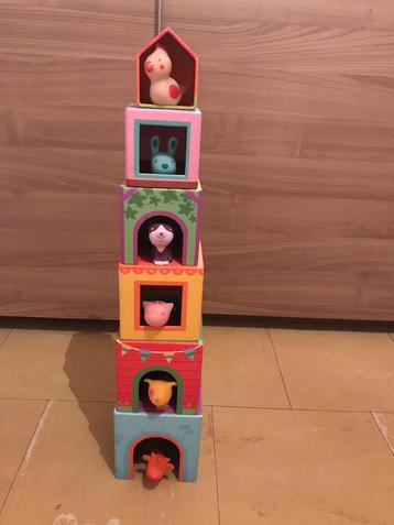 Stapelblokken boerderijdieren Topanifarm - Djeco beschikbaar voor biedingen