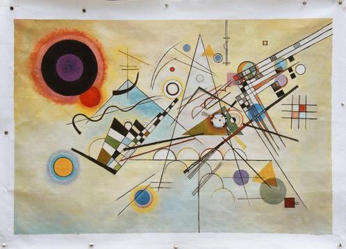 Compositie VIII van Kandinsky, olieverfreplica, Antiek en Kunst, Kunst | Schilderijen | Klassiek, Verzenden
