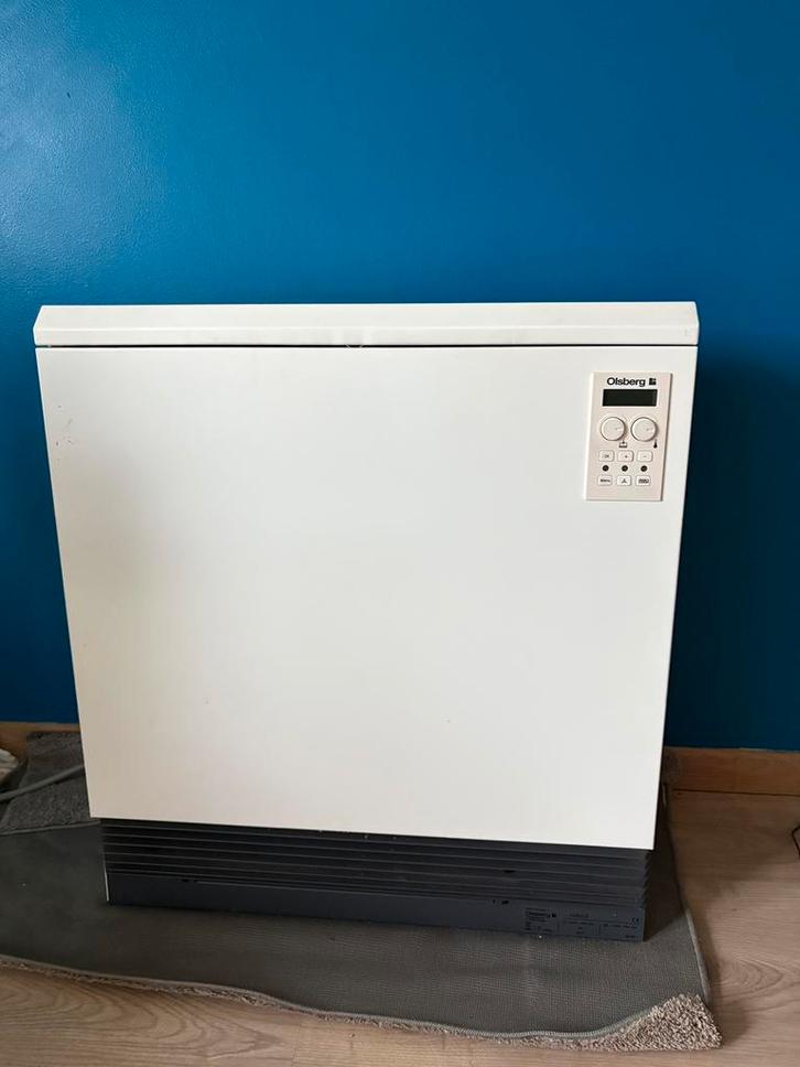 OLSBERG spaarkachel CTSC model 14/522-3, Doe-het-zelf en Bouw, Verwarming en Radiatoren, Zo goed als nieuw, Thermostaat, 800 watt of meer